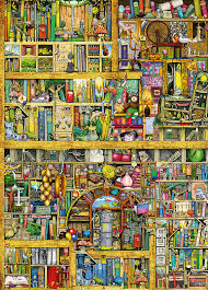 Finished size 75.5 x 108.6. Colin Thompson The Magical Bookcase Jigsaw 18 000 Pieces