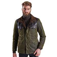 Land Rover Traveller Wax Jacket In Olive By Barbour Vetements