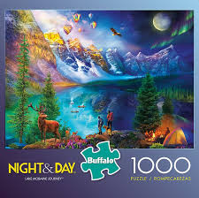 Find our best selection and offers online, with free click & collect or uk delivery. Night Day Lake Moraine Journey 1000 Piece Jigsaw Puzzle Day For Night Buffalo Games Jigsaw Puzzles