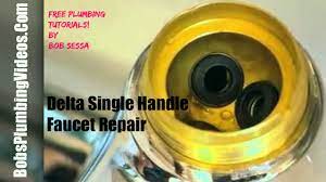 Delta single handle kitchen faucet vegetable sprayer. Delta Faucet Repair Single Handle Youtube
