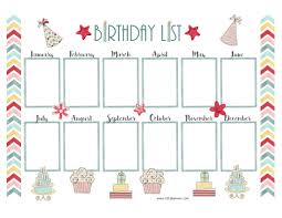 Template Free Happy Birthday Free Printable Card Inserts Birthday Calendar Template Free Download Birthday Calendar Templates Weekly Calendar Template Birthday Calendar Free Birthday Stuff Birthday Calendar Classroom