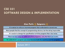 Ppt Cse 331 Software Design Implementation Powerpoint Presentation Id 1788583