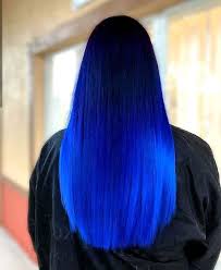 Ombre Hairstyles Black To Dark To Light Blue Hair Long Straight Hair In 2020 Blue Ombre Hair Medium Length Hair Styles Straight Hairstyles