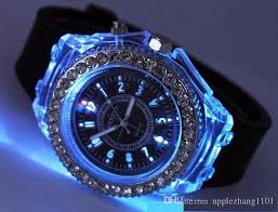 Led Light Glow Geneva Watches Diamond Crystal Stone Led Light Watch Unisex Silicone Jelly Candy Flash Up Wristwatches Sports Watches By Dhl Sport Watches Online Shopping Clothes From Applezhang1101 2 91 Dhgate Com