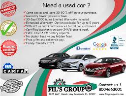 So next time you need an oil change, tire rotation, battery replacement, brake check, a/c evacuation, and recharge, or other new or used vehicle service, visit our 6171 pensacola blvd, pensacaola, fl location! Fil S Group Llc Pensacola Fl 850 466 3001