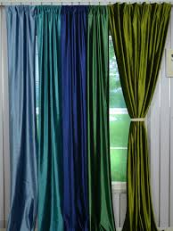 A high recommendation is the linen curtains. 120 Inch Extra Wide Whitney Green And Blue Blackout Grommet Velvet Curtains Cheerycurtains