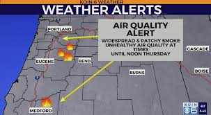Smoke is expected to be mostly al Air Quality Alert In Effect Until Thursday Koin Com
