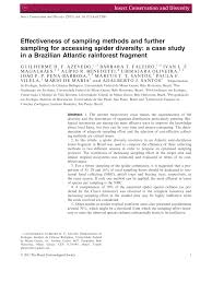 Forumlarda brasillian spider super set hakkında kullanıcı yorumları ve uzman görüşleri bulacaksınız. Pdf Effectiveness Of Sampling Methods And Further Sampling For Accessing Spider Diversity A Case Study In A Brazilian Atlantic Rainforest Fragment