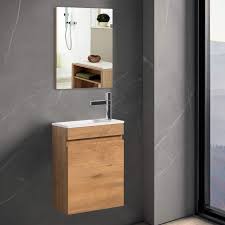 Check spelling or type a new query. Buy Bathroom Vanity With Sink For Small Space Tona 16 Bathroom Cabinet With Sink Combo Mirror Wood Modern Design Bathroom Sink Vanity Combo Cabinet Set Wall Mounted Faucet Drain Not Included Online In Turkey