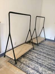 Ikea Clothes Rail Hack With Raw Pine From Leroy Merlin Decor Clothes Rail Ikea