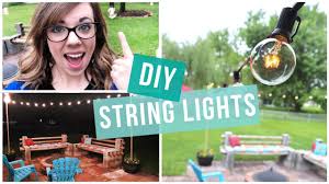 Market lights, string lights, cafe lights, bistro lights, fiesta lights, party lights, patio lights. Budget Friendly Outdoor String Lights Diy Youtube