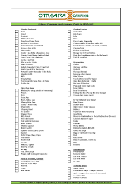 Cut up a straw and fill. O Meara Camping Camping Check List