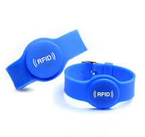 2pcs RFID NFC Silicone Wristband 13.56MHZ Smart IC Card ...