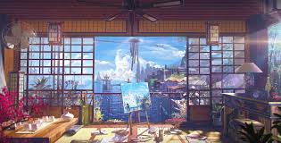Want to discover art related to animebackground? A Languid Afternoon By Taehoon Kanghello I M Showing You A Comfortable Little House With Anime Scenery Wallpaper Anime Background Anime Backgrounds Wallpapers