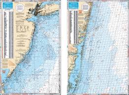 Waterproof Coastal Ne Fishing Chart New Jersey Coastal