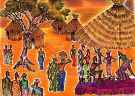 Village Life Mistry Visuals Drawings Illustration Ethnic Cultural Tribal African African Society Peoples Artpal Color pencil drawings are a fantastic medium to work on. tribal african african society