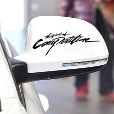the spirit of competition decal car stickers car mirror sticker car accessories