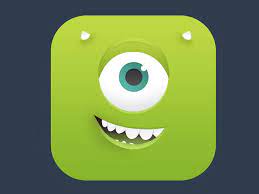 Mike Wazowski Icon Icon Design Android Icon Design Mobile App Icon