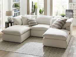 Small scale sectional sofas have all the perks, without the size constraints. Envelop Small Double Chaise Sectional By Bassett Nis412224756 Sylvan Furniture