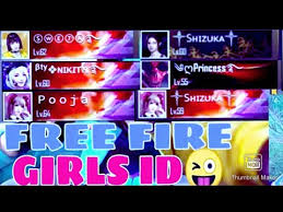 Finally wait is over because here we are going to give you genuine free diamonds. Free Fire Girls Player Id Free Fire Girl Id Fantam Gaming Youtube