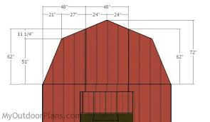 We offer a number of structures with a gambrel roof line. 12x16 Gambrel Shed Roof Plans Myoutdoorplans Free Woodworking Plans And Projects Diy Shed Wooden Playhouse Pergola Bbq