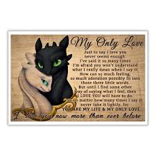 Toothless Night And Light Fury My Only Love Just To Say I Love You Poster Toothless x lightfury ep 3. 1stees
