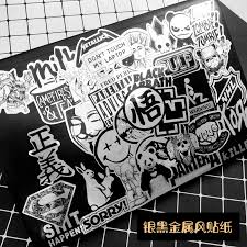 Seeing as though i am working with this program, the only costs. 50 Black And White Metal Trolley Suitcase Stickers Luggage Graffiti Tide Brand Skateboard Guitar Laptop Mobile Phone Stickers
