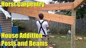 Second story additions have much higher costs than adding a room on the ground level 3 of your home. House Addition Posts And Beams Day 8 Youtube