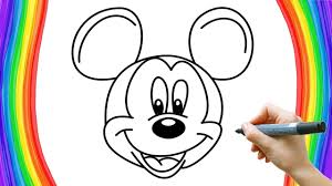 Mickey mouse | tekeningen disney figuren, disney tekenen, schetsboek ideeën pin van. Leer Om Het Gezicht Van Mickey Mouse Te Tekenen Youtube