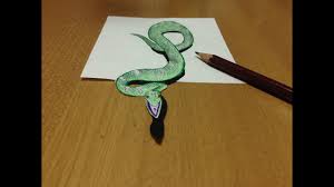 Freehand 3d Snake Drawing Anamorphic Illusion Youtube It is a nice video to learn pencil sketching. freehand 3d snake drawing anamorphic illusion
