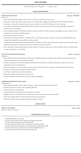 Hiring managers and recruitment software alike will have no trouble recognizing you for who you are—the perfect candidate. Insurance Manager Resume Sample Mintresume