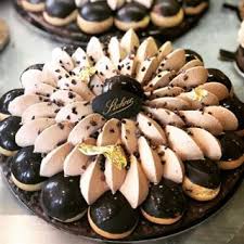 The Amazing Chocolate Saint Honore By Jeffreycagnes Beautiful Combination Of Flavors And Textures Crunchy Pate Feuilletee Pate Feuilletee Patissiere Choux