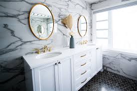 It usually has small legs that allow underneath cleaning without any inconvenience. The Ingredients To A Contemporary Bathroom Vanity Style Kauffman Blog