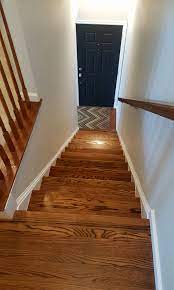 Red oak stain red oak floors red oak wood grey stain hardwood floor stain colors oak hardwood flooring laminate flooring on walls minwax stain the first blog i did on minwax stain on red oak floors helped so many of you guys that i wanted to show you more examples including. Replacing Carpet On Stairs With Red Oak Hardwood In Dark Walnut Stain Awesome Oak A Reflection Of You