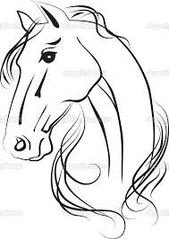 Http St Depositphotos Com 1287390 1319 I 950 Depositphotos 13198222 Isolated Vector Drawing Of Horse Head Jpg Horse Drawings Horse Art Horse Painting