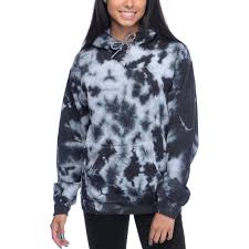 Black And Blue Tie Dye Hoodie Zine Tera Black Tie Dye Hoodie Zumiez Outfits Tie Dye Hoodie Black Tie Dye