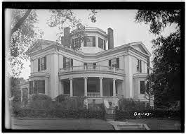1 Historic American Buildings Survey L D Andrew Photographer June 20 1936 View From Street Corner Cadwalader Ra Southern Mansions Macon Historic Homes