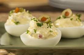 Spanish Olive Deviled Eggs Recipe Healthy Deviled Eggs Recipe Recipes Deviled Eggs
