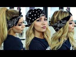 How To Wear A Bandana In 4 Styles Bandana Hairstyles Short Long Hair Styles Short Hair Styles