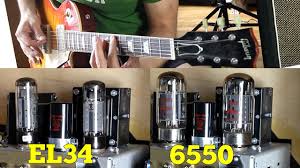 EL34 Vs 6550 - Power Tube Comparison - YouTube