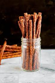 Other good cuts of beef for jerky come from the round. Ground Beef Jerky Sticks Smoker Dehydrator Oven Crave The Good