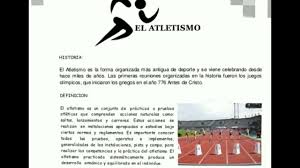 Juego, sin centrar necesariamente la preocupación en las posibilidades que brindan estos juegos para el tratamiento de otros contenidos. Generalidades Del Atletismo Youtube