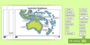 Have hours of fun working together to create your very own personalised jigsaw puzzle! Australia S Neighbours Map Jigsaw Puzzle Teacher Made