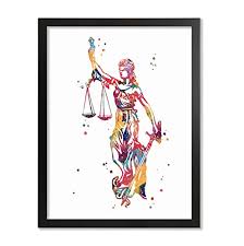 Scales of justice lady svg file available for instant download online in the form of jpg, png, svg, cdr, ai. Amazon Com Lady Justice Watercolor Poster Law Student Art Gavel Print Lawyer Office Decor Scales Of Justice Wall Art Judge Law Wall Hanging Lawyer Gift Handmade