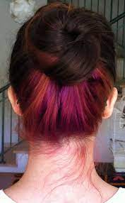 Fuckyeah Dyedhair This Is What Happens When You Dye Your Hair Purple And Take Many Showers And Go To The Pool A Hidden Hair Color Underlights Hair Dyed Hair