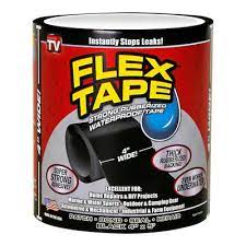 Flex Tape Black Waterproof Rubberized Duct Tape 4 In X 5 Ft Lowes Com Waterproof Tape Flex Seal Tape Repair Tape