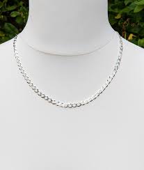 The main component of a necklace is the band, chain, or cord that wraps around the neck. Men S Solid Sterling Silver 6mm Curb Chain Necklace 20 28