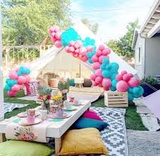 Chill Tent And Picnic Party Picnics Bell Tent Az Sleepy Teepee Outdoor Birthday Party Decorations Outdoors Birthday Party Party Tent Decorations