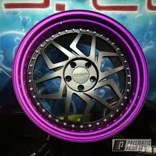 Black And Purple Car Rims Prismatic Powders Illusion Purple And Matt Black On These Damnraw Forged 3 Pieces Wheels Wheel Rims For Cars Rims