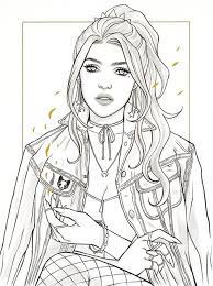 Supercoloring.com is a super fun for all ages: Nina Ii Jen Bartel Cartoon Coloring Pages Art Coloring Books